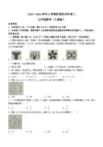 河南省商丘市梁园区实验中学2023-2024学年九年级上学期12月月考数学试题(无答案)