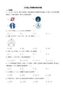 广西壮族自治区南宁市2023年九年级上学期期末数学试题附答案