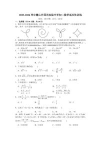 2023麓山外国语实验中学八上第三次月考数学试卷