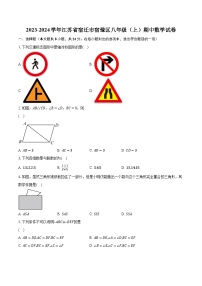 2023-2024学年江苏省宿迁市宿豫区八年级（上）期中数学试卷（含解析）