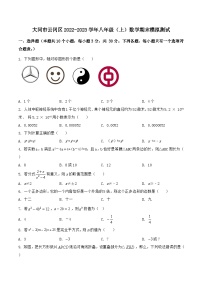 山西省大同市云冈区2022-2023学年八年级上学期期末模拟测试数学试卷（含解析，答案不全）