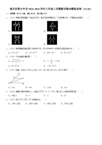 重庆市育才中学2023—2024学年八年级上学期数学期末模拟试卷（12.18）