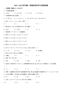 山东省德州市齐河县马集乡中学2023-2024学年八年级上册期中数学试题（含解析）