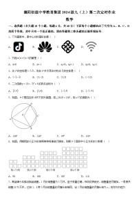 重庆市开州区开州区德阳初级中学2023-2024学年九年级上册期中数学试题（含解析）