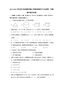 四川省成都市锦江区教科院附中2023-2024学年九年级上学期期中数学试卷