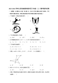 2023-2024学年江苏省南通市通州区八年级（上）期中数学试卷