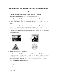 2023-2024学年山东省聊城市阳谷县九年级（上）期中数学试卷（含解析）