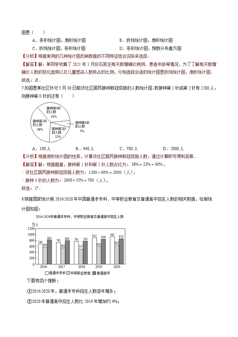 第44讲-数据的收集与整理章末检测卷（教师版）【帮课堂】2022-2023学年七年级数学上册同步精品讲义（北师大版）第3页