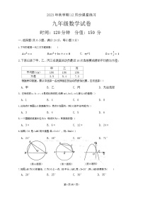 江苏省盐城市盐都区实验初中2023-2024学年九年级上学期12月月考数学试题