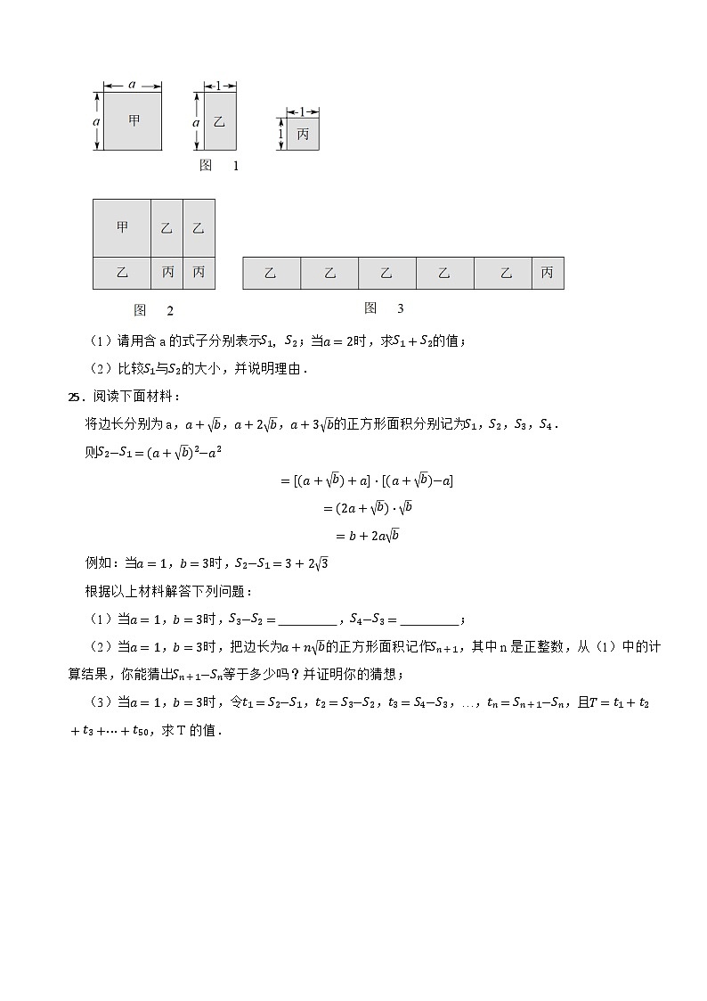 2024年中考数学总复习专题卷-整式（第二卷）第3页