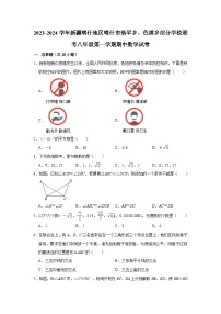 2023-2024学年新疆喀什地区喀什市浩罕乡、色满乡部分学校联考八年级（上）期中数学试卷（含解析）