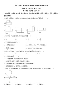 辽宁省沈阳市沈河区南昌中学沈抚示范区分校(沈抚改革创新示范区文华路中学)2023-2024学年七年级上册期中数学试题（含解析）