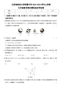 江苏省南京大学附属中学2023-2024学年九年级上学期数学期末模拟综合评估卷