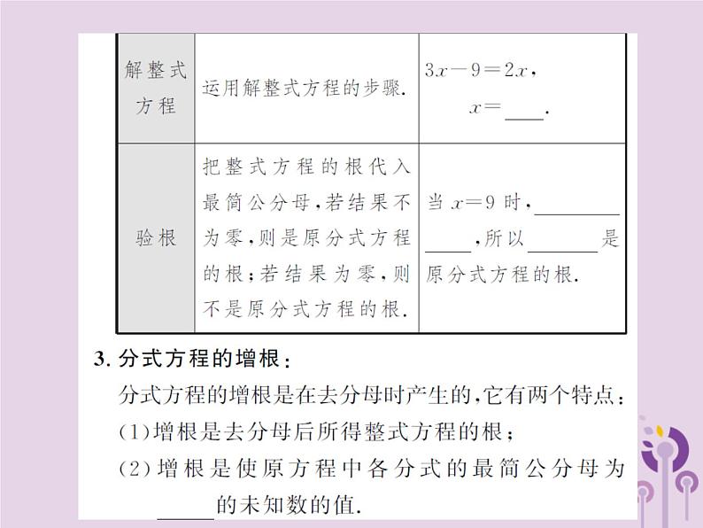 年中考数学总复习第二章第三节分式方程课件03