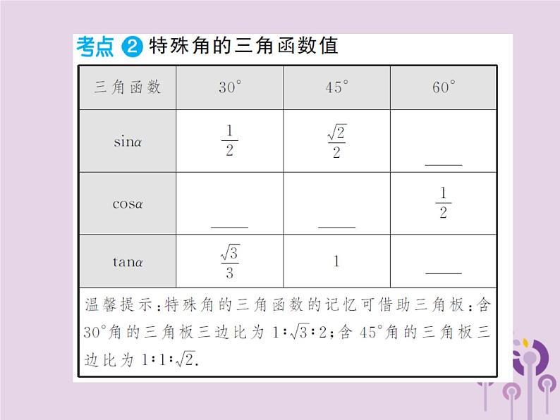 中考数学总复习第四章第六节锐角三角函数及其应用课件第3页