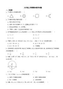 广东省阳江市阳春市2023年九年级上学期期末数学试题附答案