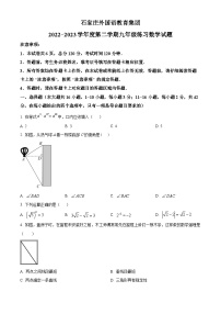 2023年河北省石家庄外国语教育集团中考二模数学试题