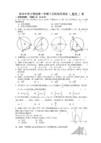 2023-2024学年苏州中学校（少预班）九年级（上）10月阶段性测试数学试卷（含解析）