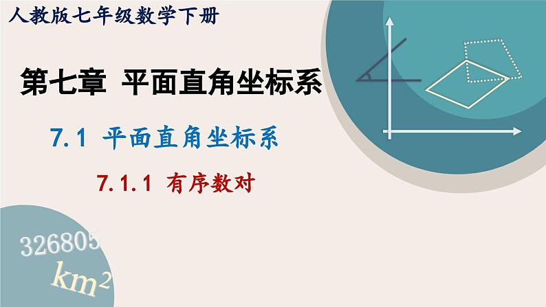 人教版七年级数学下册课件 7.1.1 有序数对01