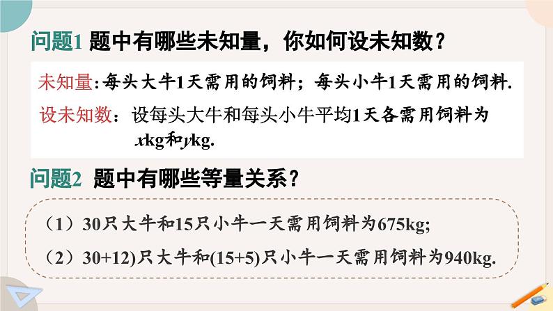 人教版七年级数学下册课件 8.3 实际问题与二元一次方程组04