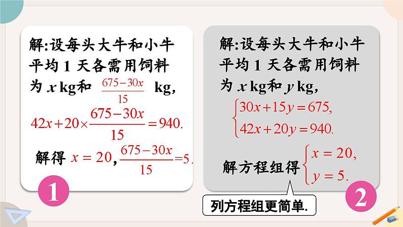 人教版七年级数学下册课件 8.3 实际问题与二元一次方程组05