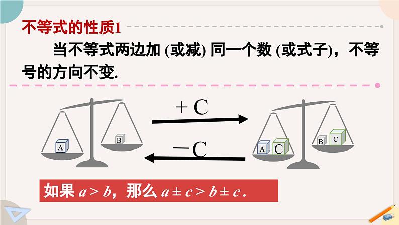 人教版七年级数学下册课件 9.1.2 第1课时 不等式的性质05