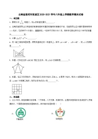 云南省昆明市官渡区2020-2021学年八年级上学期数学期末试卷