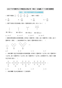 专题01 数字图形等规律类选择题精炼-2023年中考数学以三种题型出现必考压轴题27个小微专题精炼