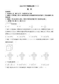 2023年河南省南阳市唐河县中考一模数学试题