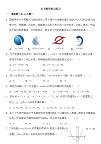 山东省济宁市曲阜市杏坛中学2023-2024学年九年级上学期12月月考数学试题