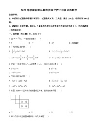 河南省南阳市新野县2022-2023学年七年级上学期期末数学试题