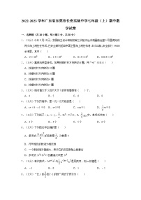 _广东省东莞市长安实验中学2022-2023学年七年级上学期期中数学试卷