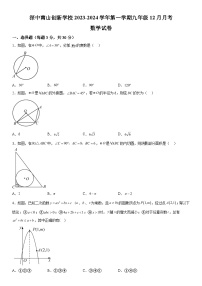 2023-2024学年广东省深圳市南山区深圳市深中南山创新学校九年级上册月考数学试题（含解析）