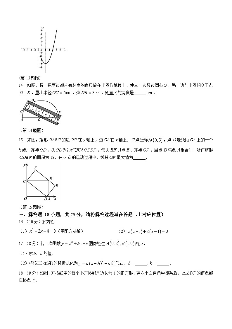 河南省许昌市长葛市2023-2024学年九年级上学期期中考试数学试题03
