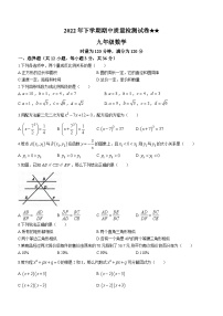 湖南省娄底市2022-2023学年九年级上学期1期中数学试题