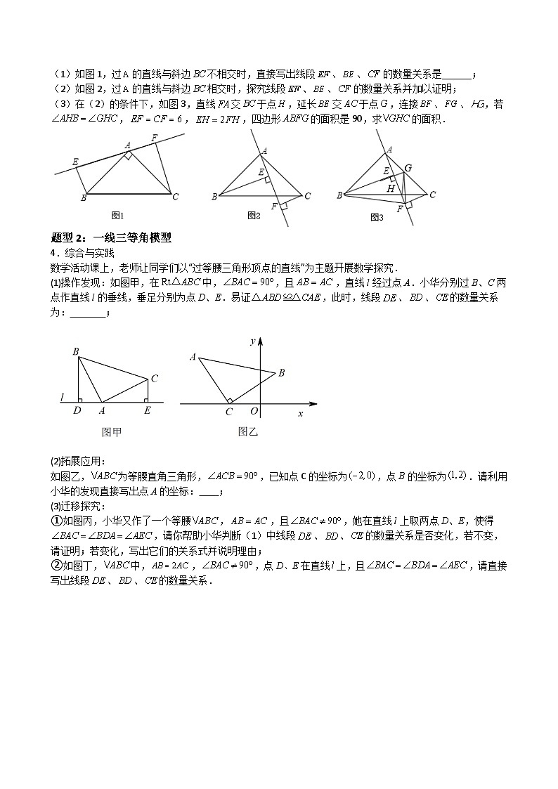 特训03 全等三角形压轴题（八大题型归纳）（原卷版）第2页