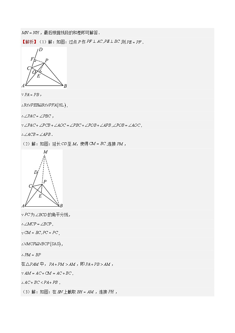 特训06 期中解答压轴题（七大题型归纳，含全等三角形的四大模块应用）（解析版）第2页