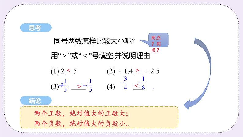 2.4 课时3 有理数的大小比较 课件07