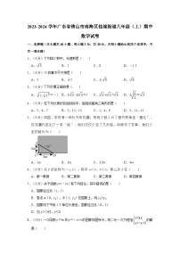 2023-2024学年广东省佛山市南海区桂城街道八年级（上）期中数学试卷