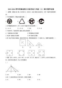 2023-2024学年河南省周口市西华县八年级（上）期中数学试卷（含解析）