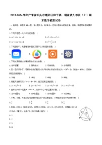 2023-2024学年广东省汕头市潮阳区和平镇、铜盂镇九年级（上）期末数学模拟试卷（含解析）