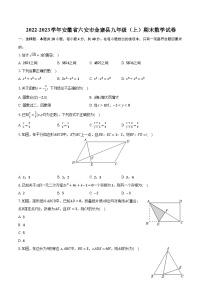 2022-2023学年安徽省六安市金寨县九年级（上）期末数学试卷（含解析）