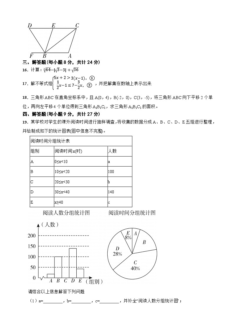 广东省汕头市潮阳2022-2023学年七年级下册期末考试数学试卷03
