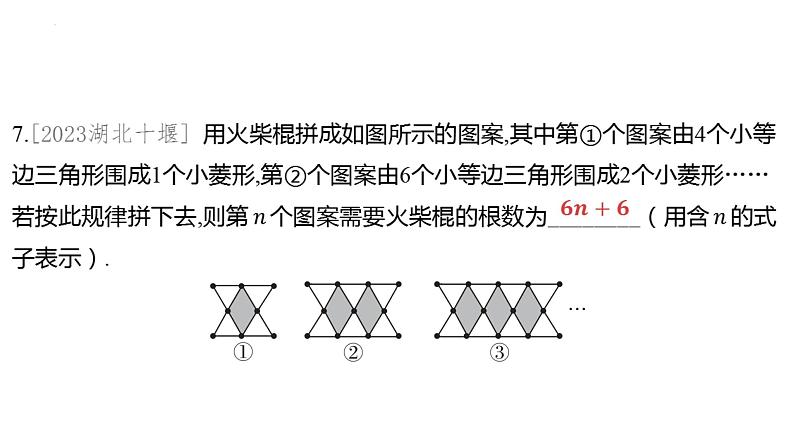 2024年中考数学微专题复习+规律探究题+课件第7页