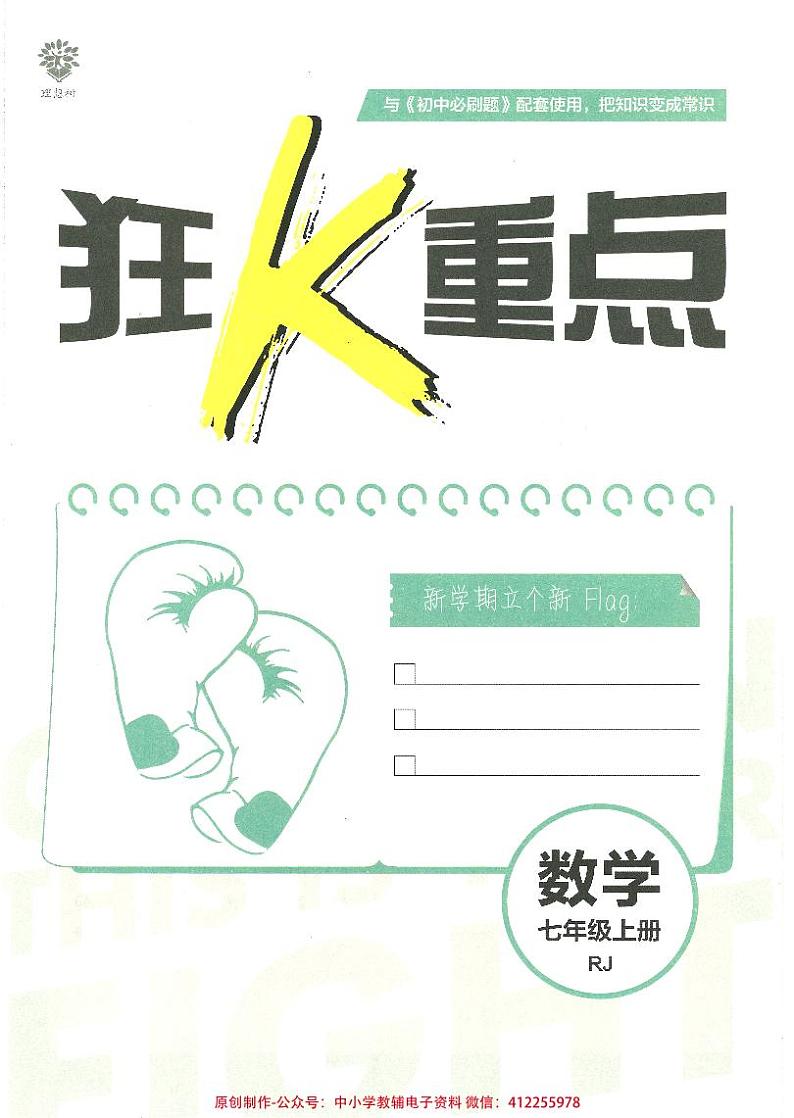 2023版《初中必刷题 数学（RJ）》狂K重点 7上03