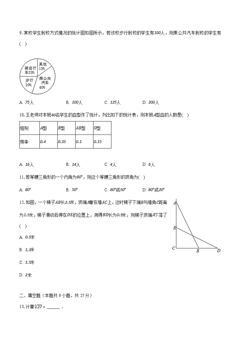 湖南省衡阳市耒阳市2022-2023学年上学期八年级期末数学试卷(含答案)02