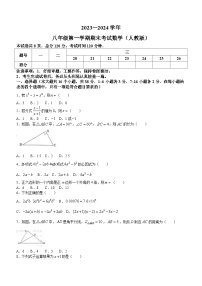 河北省廊坊市重点中学2023-2024学年八年级上学期期末数学试题（含答案）