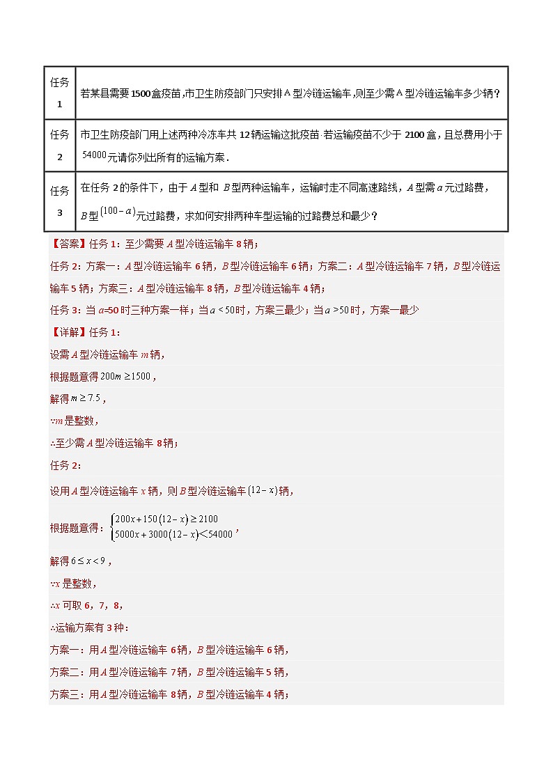 专题10 一次函数的应用三种考法全攻略（学生版）-2023年初中数学8年级下册同步压轴题03
