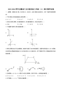 2023-2024学年安徽省六安市霍邱县八年级（上）期中数学试卷(含解析）