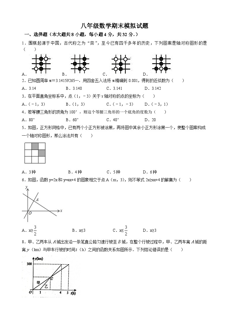 江苏省连云港市2023-2024学年八年级数学上学期期末试题+01